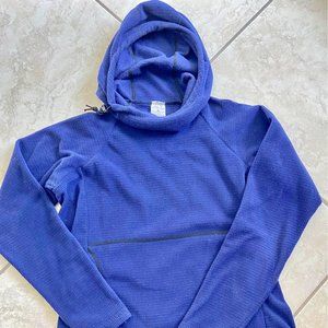 2020 Melanzana blue microgrid hoodie, Women's Med